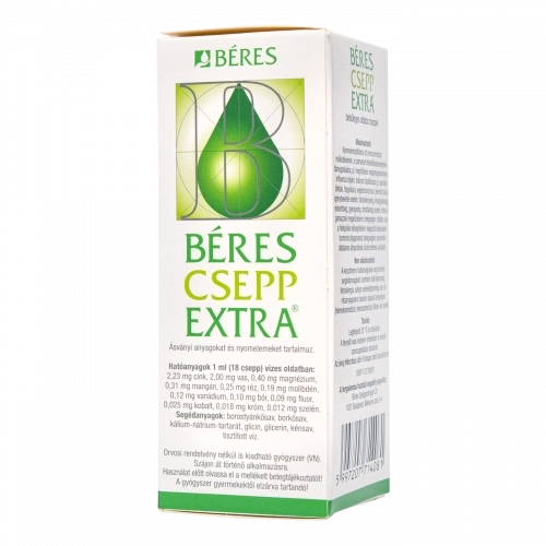 Béres Csepp Extra belsőleges oldatos cseppek, 30 ml