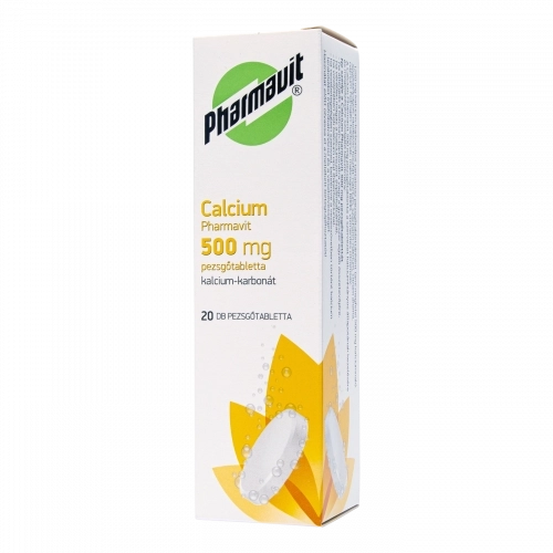 Calcium Pharmavit 500 mg pezsgőtabletta, 20 db