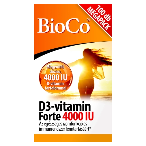 BioCo D3-vitamin Forte 4000 IU MEGAPACK tabletta, 100 db