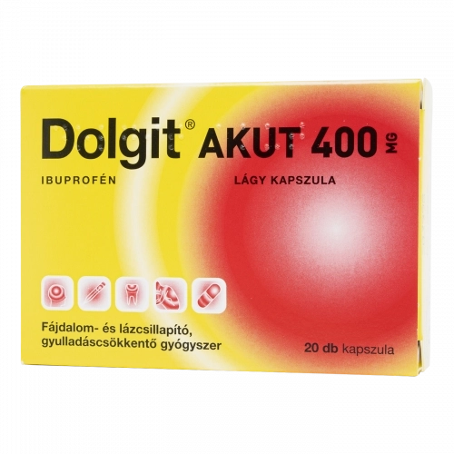 Dolgit AKUT 400 mg lágy kapszula, 20 db