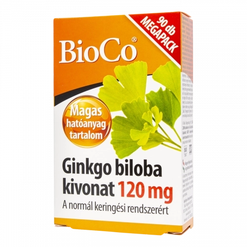 BioCo Ginkgo biloba kivonat 120 mg tabletta, 90 db