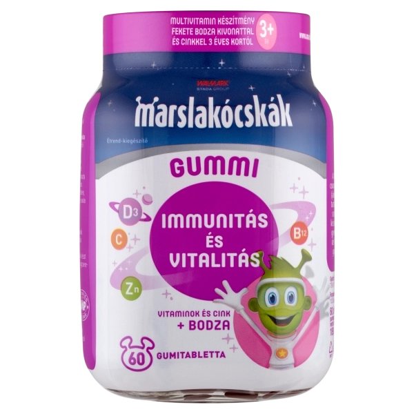 Marslakócskák Gummi Bodzával gumitabletta, 60 db