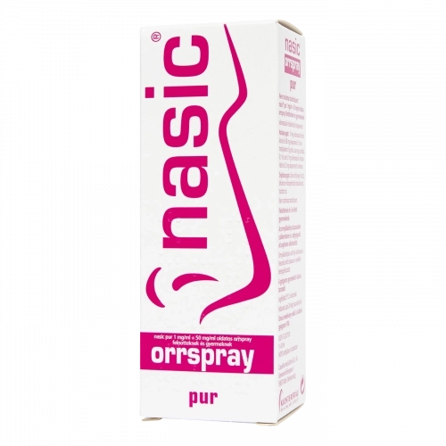 Nasic Pur 1 mg/ml +50 mg/ml oldatos orrspray, 10 ml