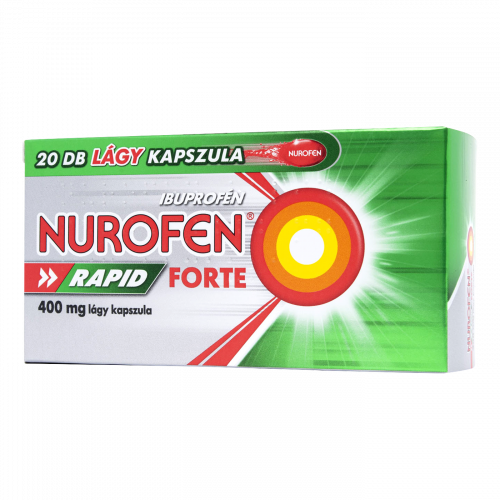 Nurofen Rapid Forte 400 mg lágy kapszula, 20 db