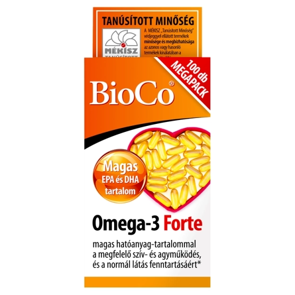 BioCo Omega-3 Forte MEGAPACK kapszula, 100 db
