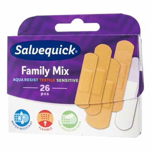 Salvequick Med Family mix sebtapasz, 26 db