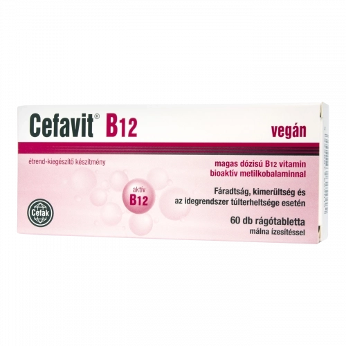Cefavit B12 vitamin rágótabletta, 60 db