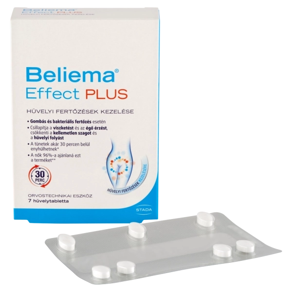 Beliema® Effect PLUS hüvelytabletta, 7 db