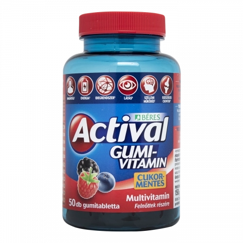 Actival Gumivitamin felnőtteknek, 50 db