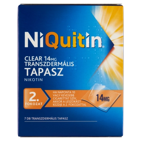NiQuitin Clear 14 mg transzdermális tapasz, 7 db
