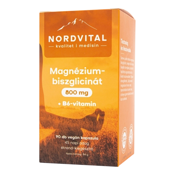 Nordvital Magnéziumbiszglicinát kapszula, 90 db
