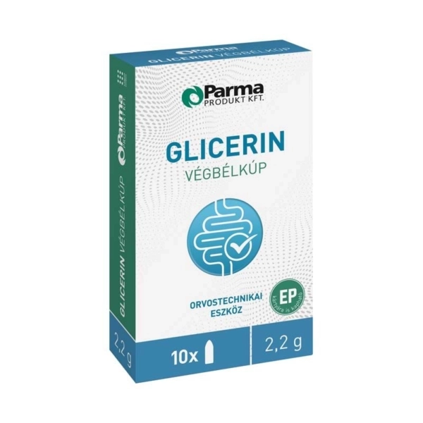 Parma Glicerin végbélkúp, 10 x 2,2 g