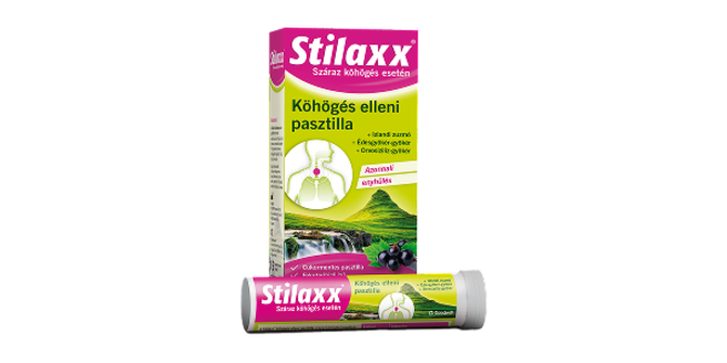 Stilaxx® köhögés elleni pasztilla, 28 db