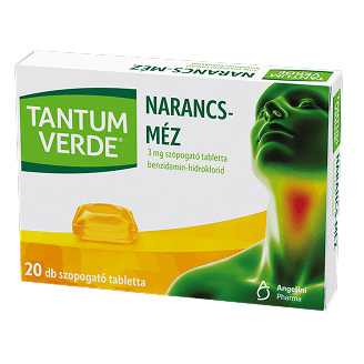 Tantum Verde narancs-méz 3 mg szopogató tabletta, 20 db