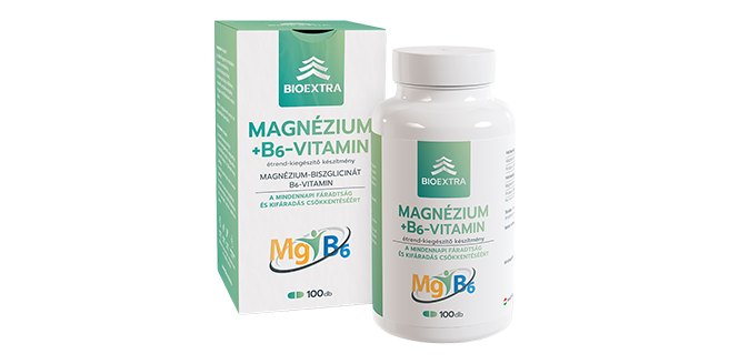 Bioextra Magnézium +B6-vitamin tabletta, 100 db