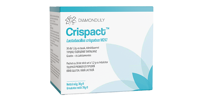Crispact élőflórás étrend-kiegészítő tasakban, 1,2 g, 30 db