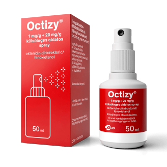 OCTIZY 1 mg/g + 20 mg/g külsőleges oldatos spray, 50 ml