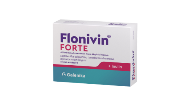 Flonivin® FORTE élőflórát és inulint tartalmazó étrend-kiegészítő kapszula, 10 db