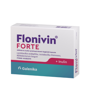 Flonivin® FORTE élőflórát és inulint tartalmazó étrendkiegészítő kapszula, 10 db
