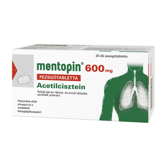 Mentopin 600 mg pezsgőtabletta, 20 db