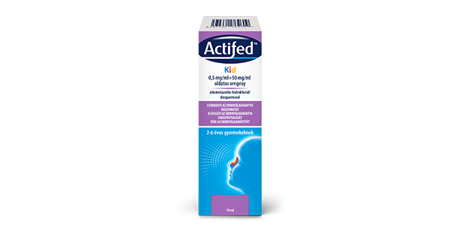 Actifed Kid 0,5 mg/ml+50 mg/ml oldatos orrspray, 10 ml