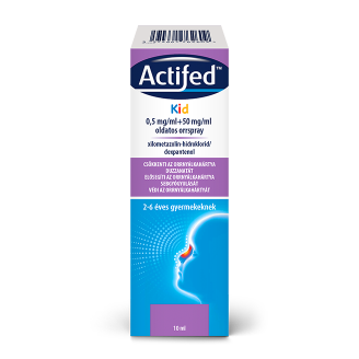 Actifed Kid 0,5 mg/ml+50 mg/ml oldatos orrspray, 10 ml