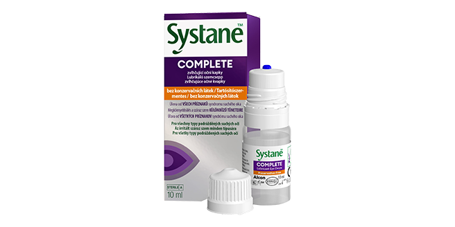 Systane Complete tartósítószermentes lubrikáló szemcsepp, 10 ml