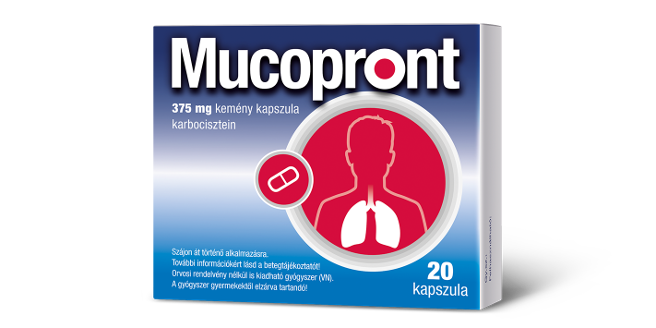 Mucopront 375 mg kemény kapszula, 20 db