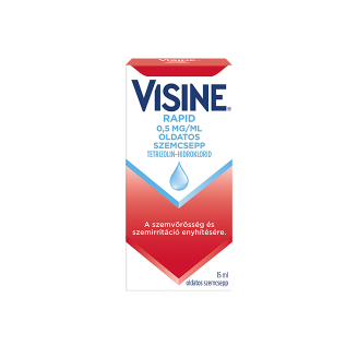 Visine® Rapid 0,5 mg/ml oldatos szemcsepp, 15 ml