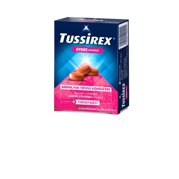 Tussirex pasztilla, 20 db