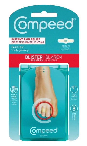 Compeed vízhólyagtapasz lábujjra, 8 db