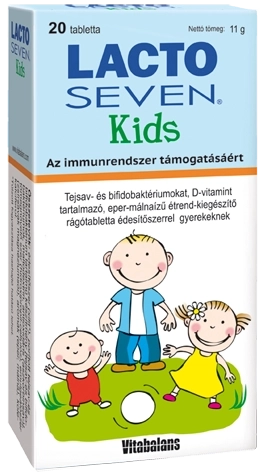 Lactoseven Kids tabletta, 20 db